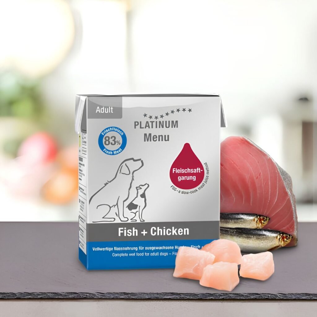 Platinum Menú Adulto Pescado + Pollo · 375 g