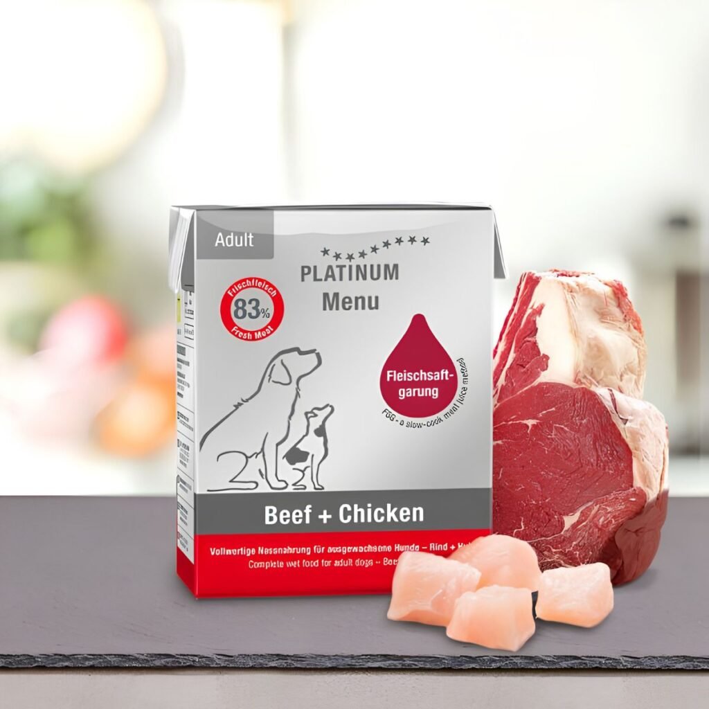 Platinum Menú Adulto Ternera + Pollo · 375 g