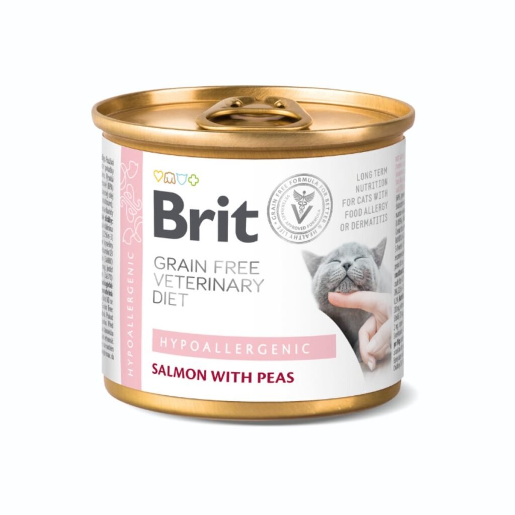 Brit GF Veterinary Diet Hipoalergénica lata 200 g (gatos)