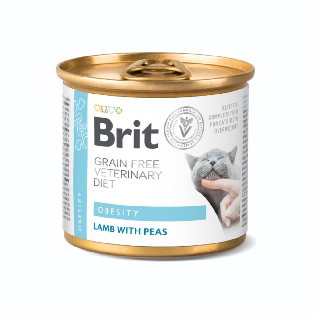 Brit GF Veterinary Diet Obesity lata 200 g (gatos)