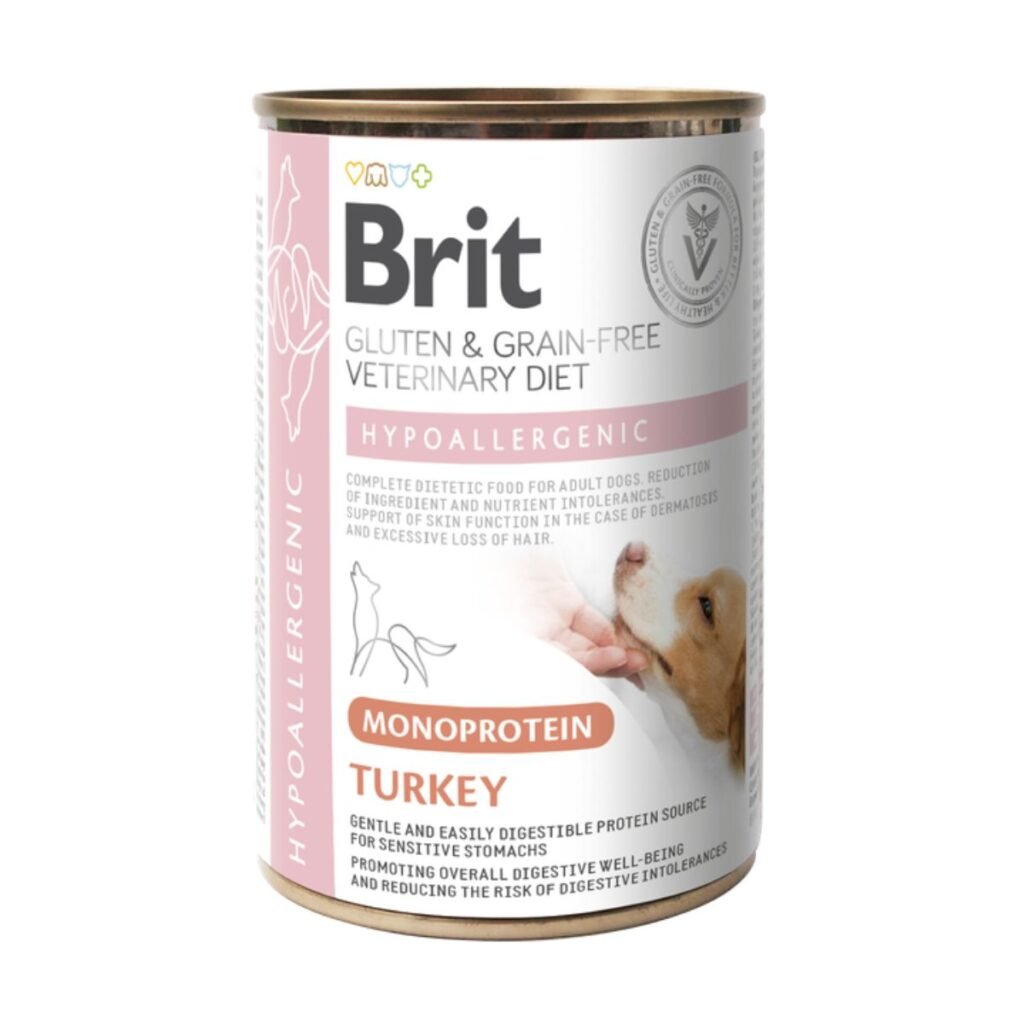 Brit GF Veterinary Diet Hipoalergénica Pavo lata 400 g (perros)