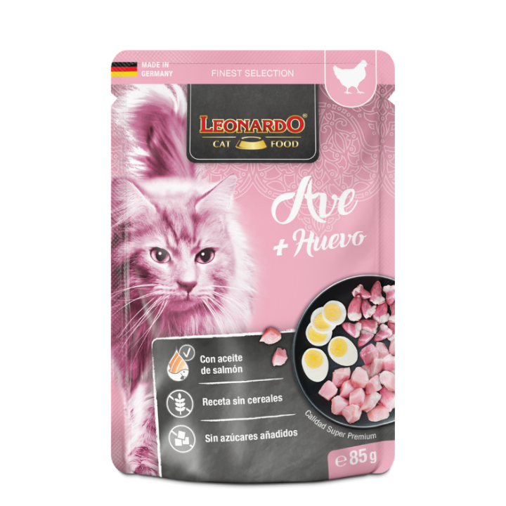 Leonardo Menú de Pollo & Huevo (85 g)