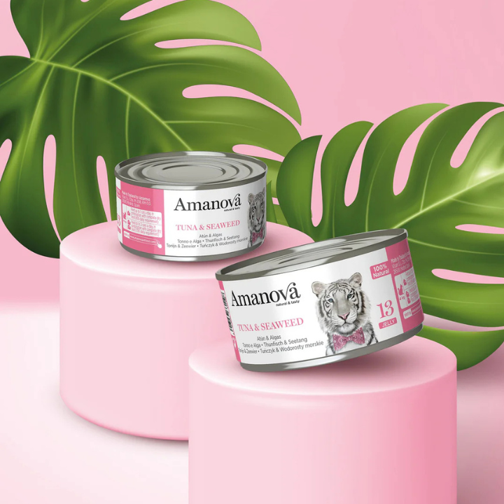 Amanova Atún & Algas (lata 70 g)
