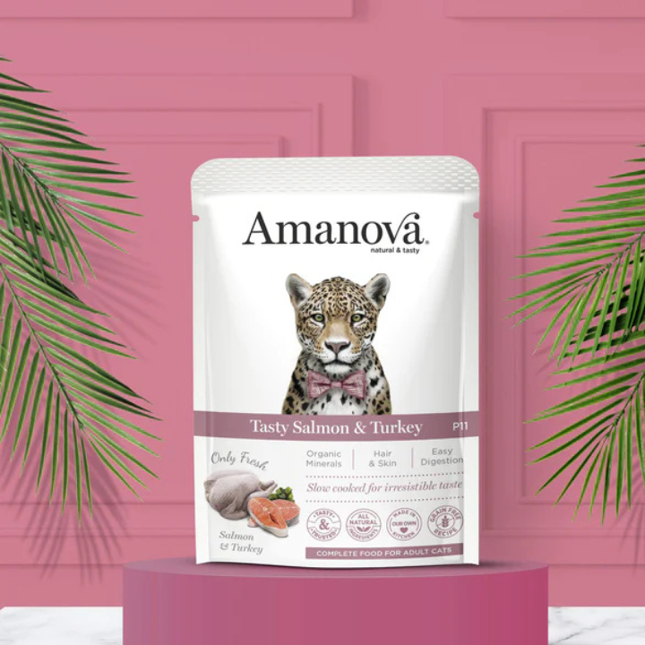 Amanova Adult Cat Salmon & Turkey (sobre 85 g)