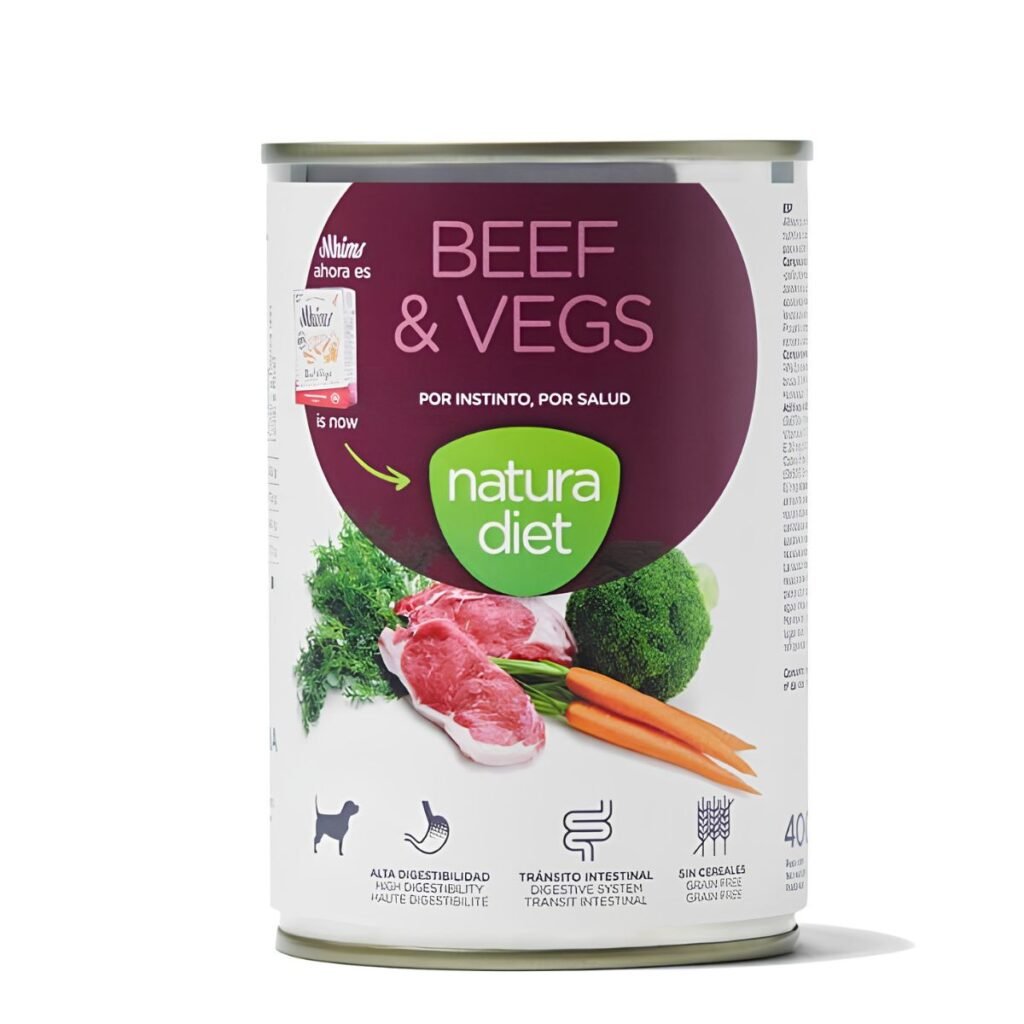 Natura Diet Beef & Vegs lata 400 g (perros)