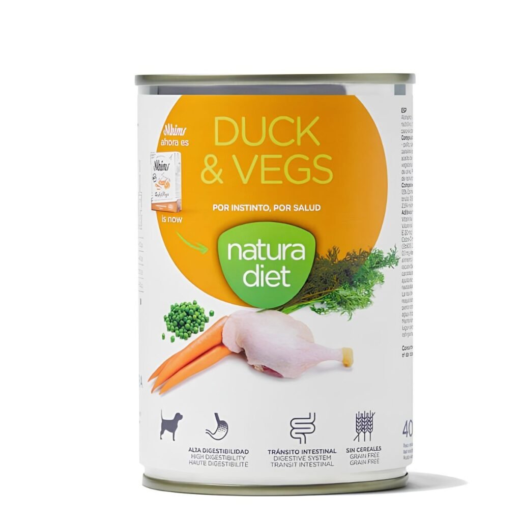 Natura Diet Duck & Vegs lata 400 g (perros)