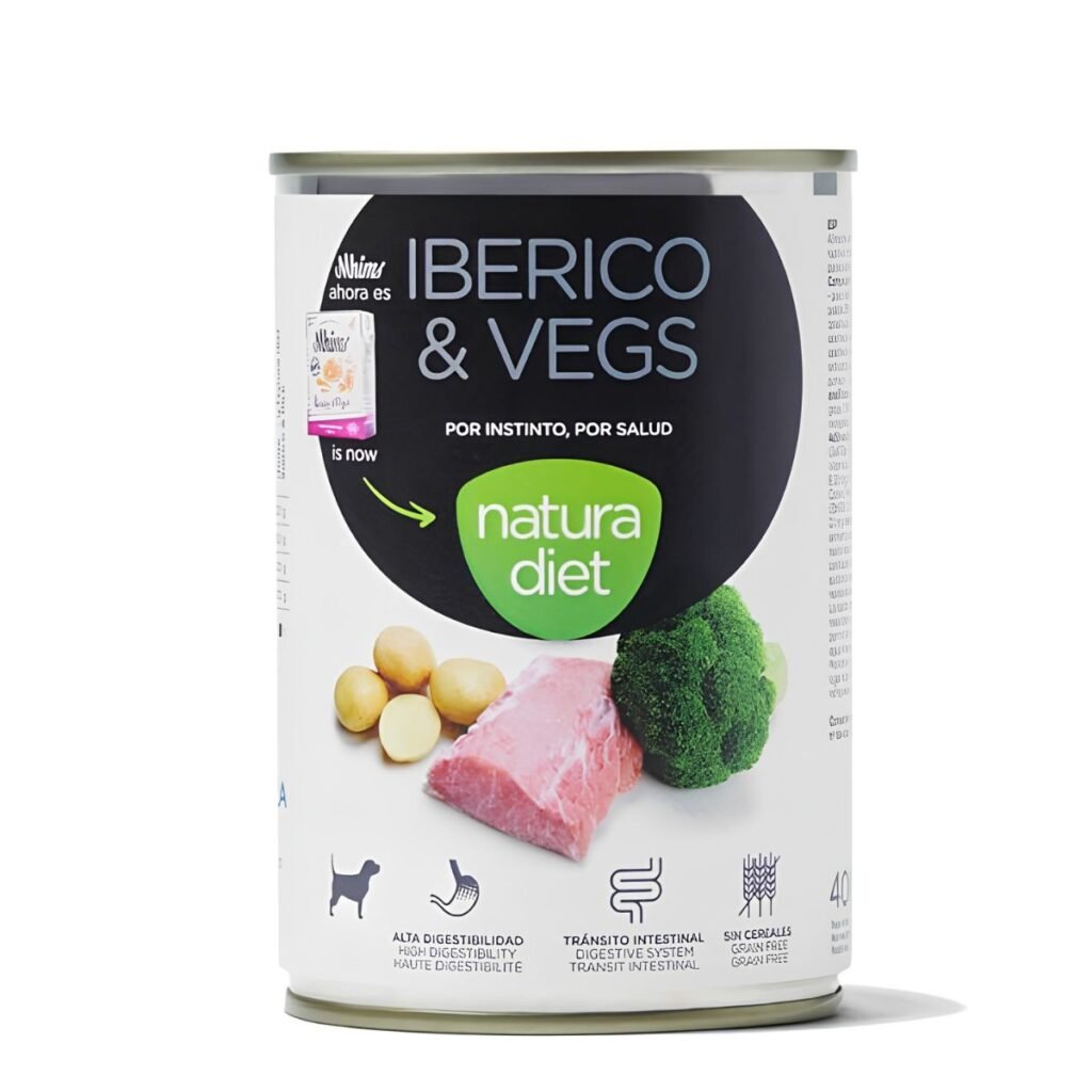 Natura Diet Ibérico & Vegs lata 400 g (perros)