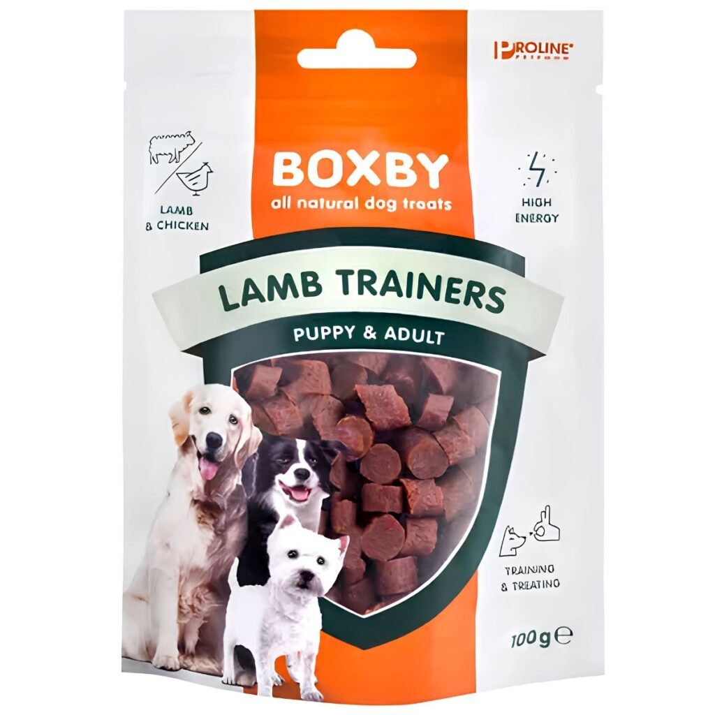 Boxby Lamb Trainers · snacks de adiestramiento (100 g)
