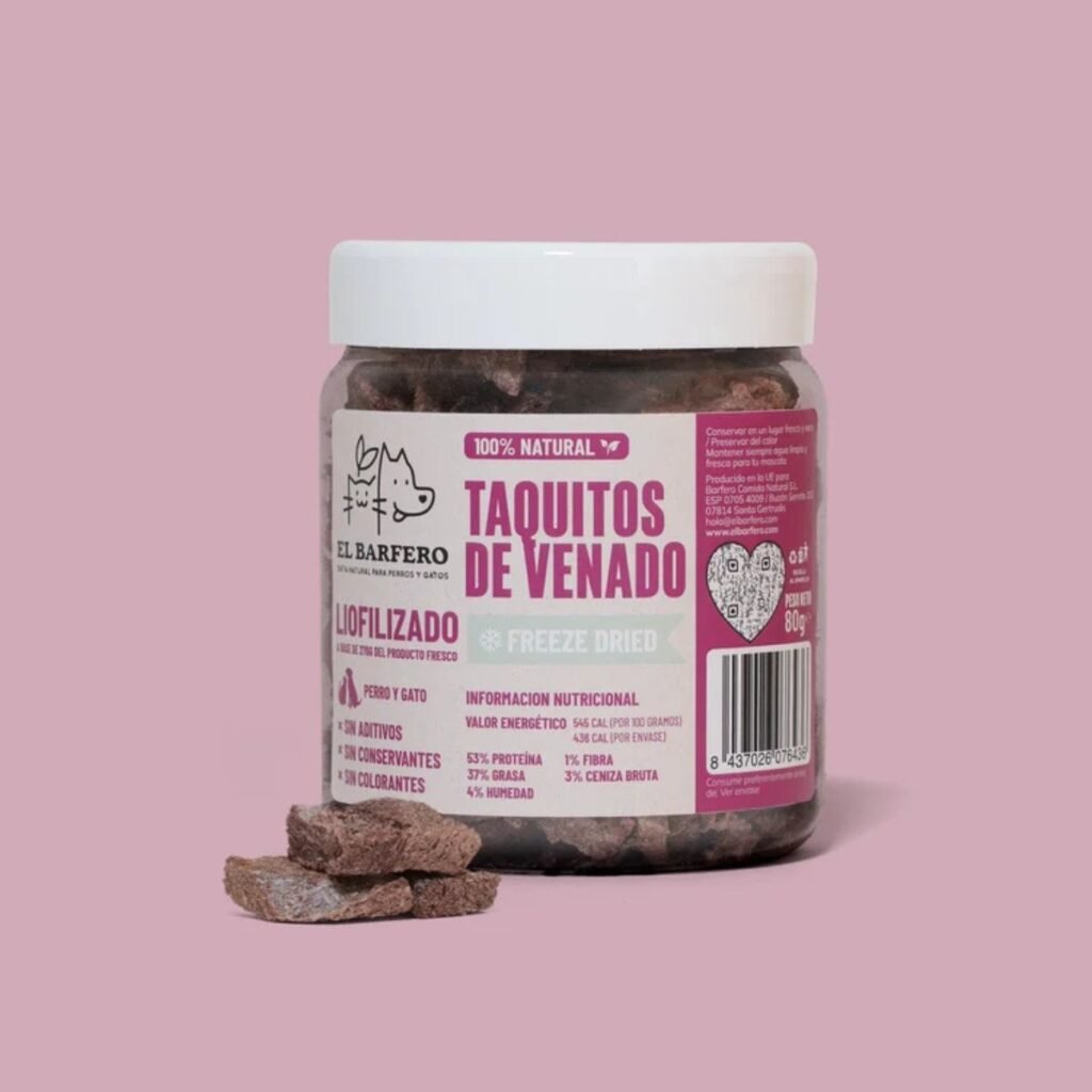 El Barfero Taquitos de venado 80g